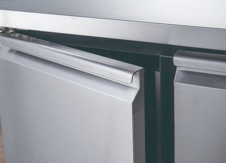 FED-X Two Door Standard Saladette On Castors - XPZ2600TN