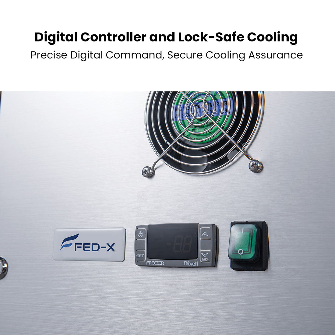 FED-X S/S Two Door Bench Fridge - XUB6C13S2V