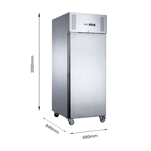 FED-X S/S Single Full Door Upright Freezer XURF600SFV