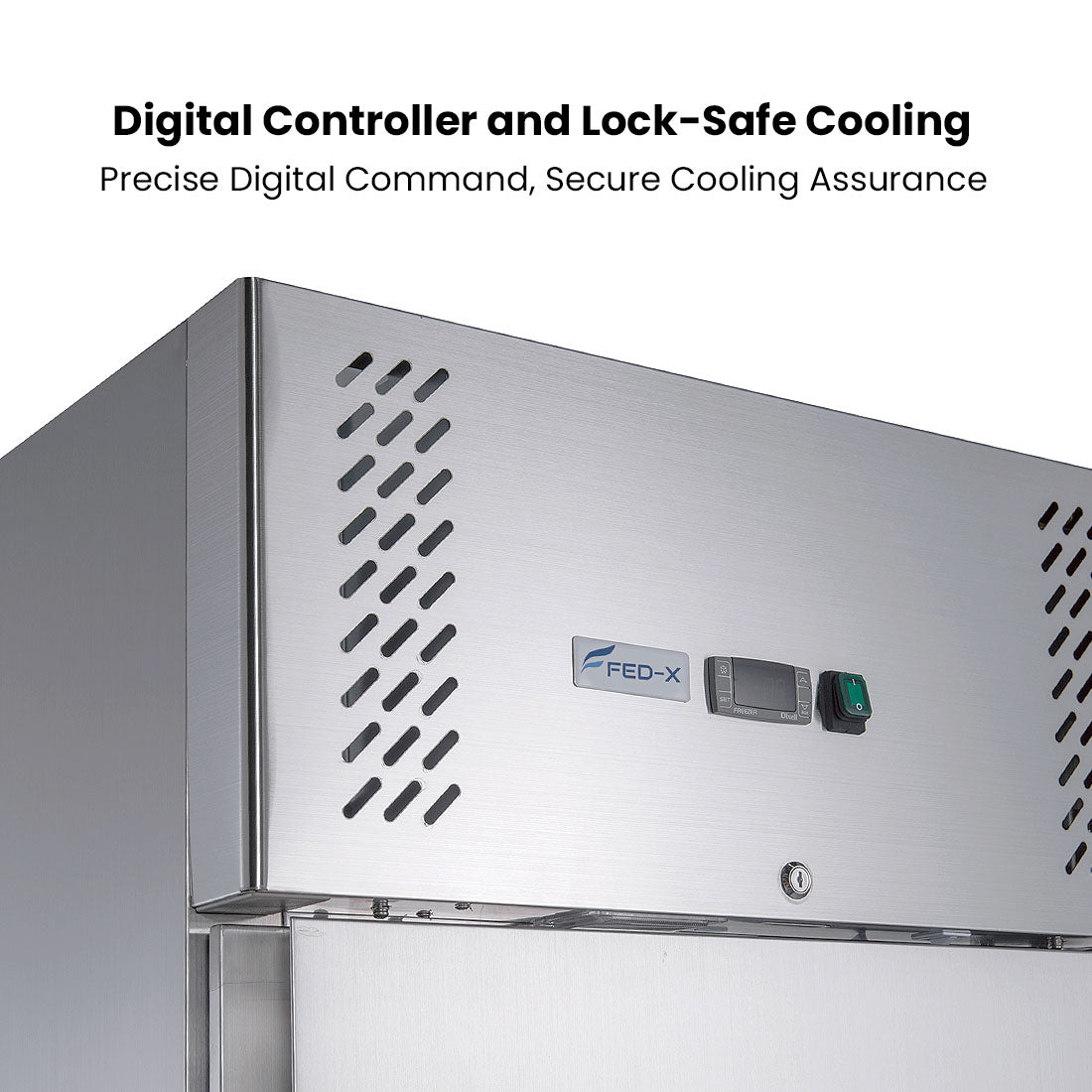 FED-X S/S Single Full Door Upright Fridge - XURC600SFV