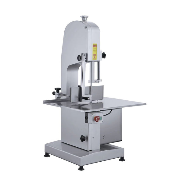 JG300AH Benchtop Bone Saw with stainless steel work surface and adjustable cutting guide