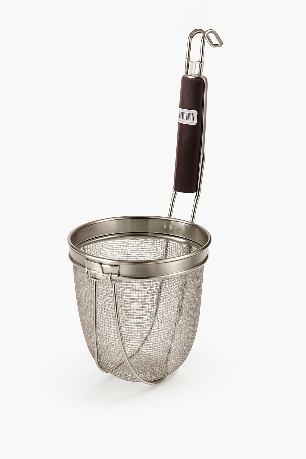 Noodle Basket - Mesh - Heavy Duty - Wooden Handle