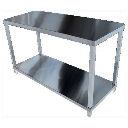 BENCH WITH ADJUSTABLE STORAGE SHELF UNDERNEATH 2400MM 02-6-2400L