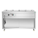 Thermaster Premium Wet and Dry Bain Marie Food Display 4x1/1 GN Pans PG150FE-XB