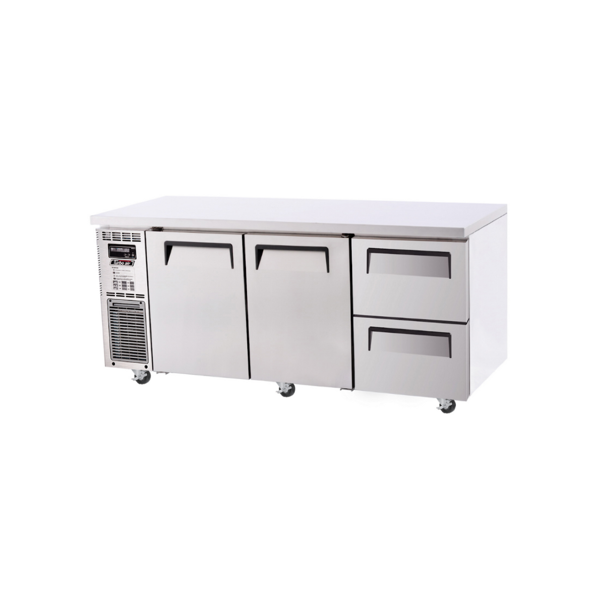 Turbo Air 2 Door 2 Drawer Undercounter Fridge 1800mm KUR18-2D-2-N - Whisk Hospitality - KUR18-2D-2-N