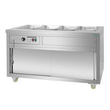 Thermaster Premium Wet and Dry Bain Marie Food Display 4x1/1 GN Pans PG150FE-XB