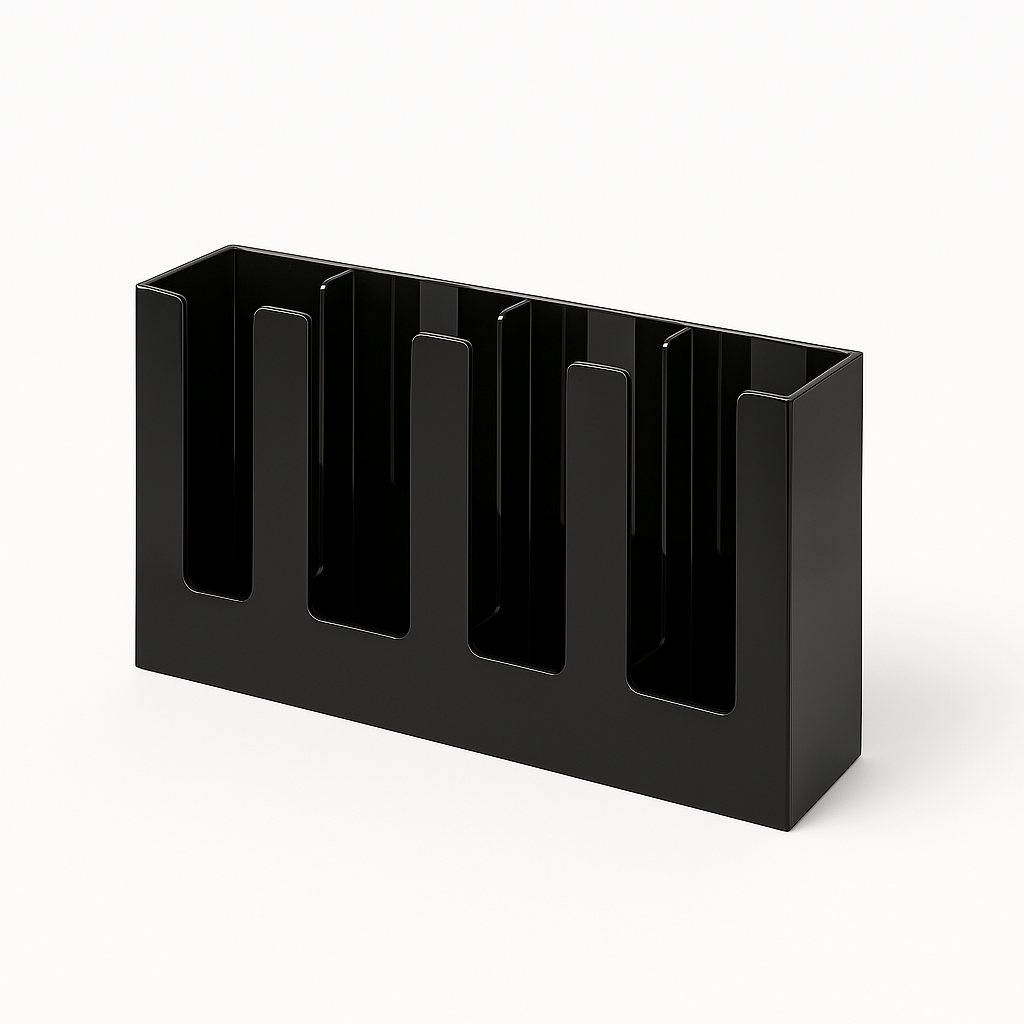 Cup Holder - PolyCarbonate - 4 Girds - Straight - 405*105*200mm