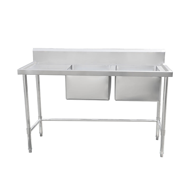 Work Bench - Double Sink with Leg Brace - Right Sink / 700 / ASD-1870R