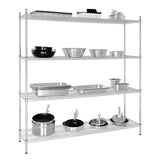Vogue Flat Pack 4 Shelf Unit - 1830x1830x460mm L939