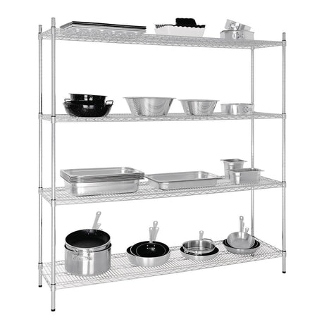Vogue Flat Pack 4 Shelf Unit - 1830x1830x460mm L939