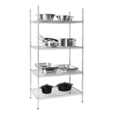 Vogue Flat Pack 4 Shelf Unit St/St - 610 x 910mm U256