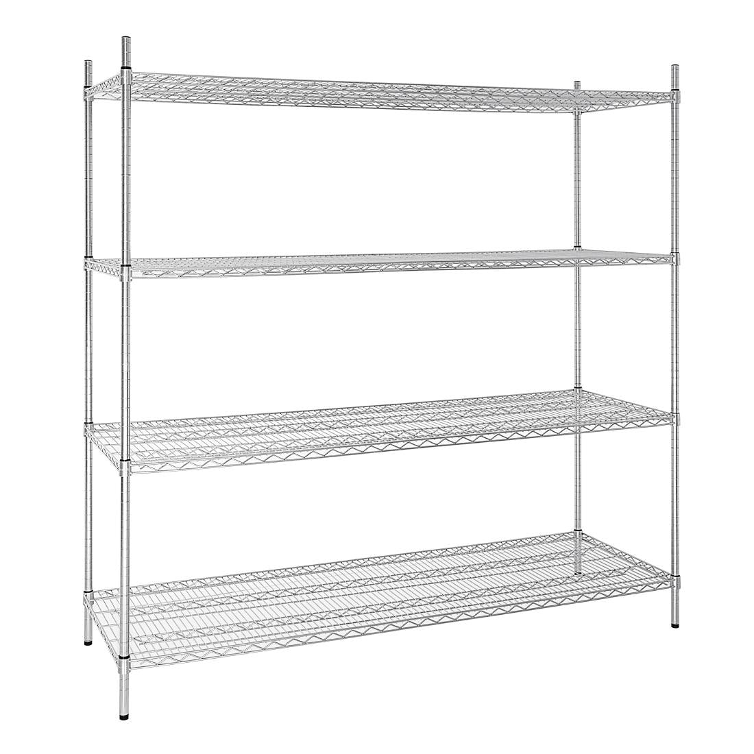 Vogue Flat Pack 4 Shelf Unit St/St - 610x1830mm U259