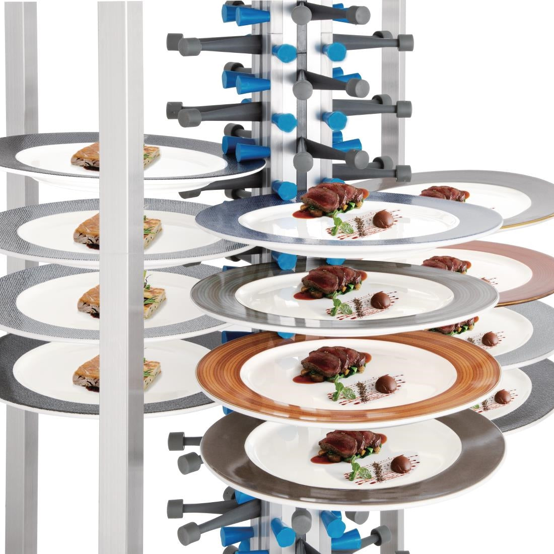Vogue Mobile Plate Rack (84 Plates) GK978