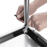 Vogue Deep Tray Clearing Trolley 3 Tier St/St - 940x855x535mm CC365