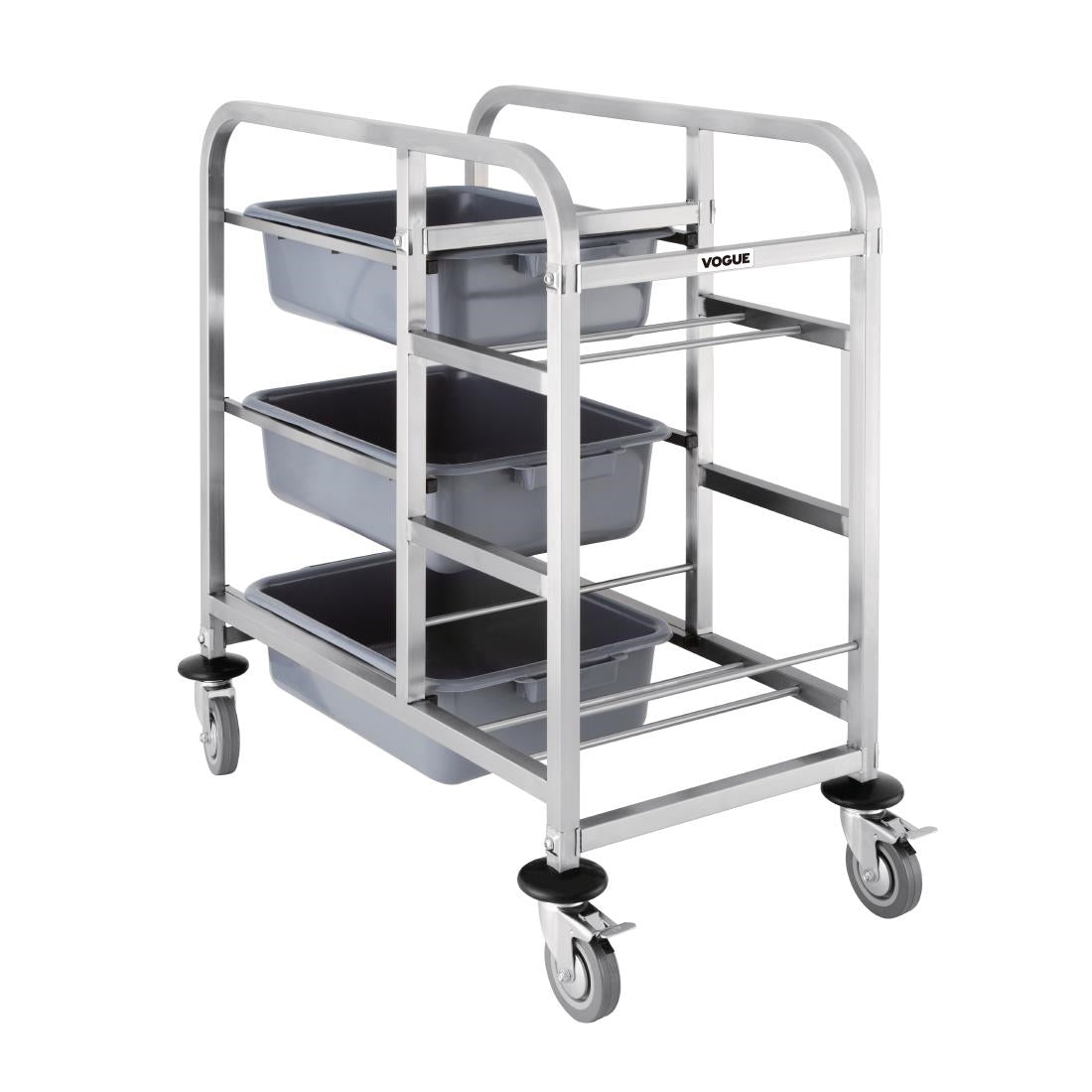 Vogue Bussing Trolley St/St - 900x820x440mm 35 1/2x32x17" DK738