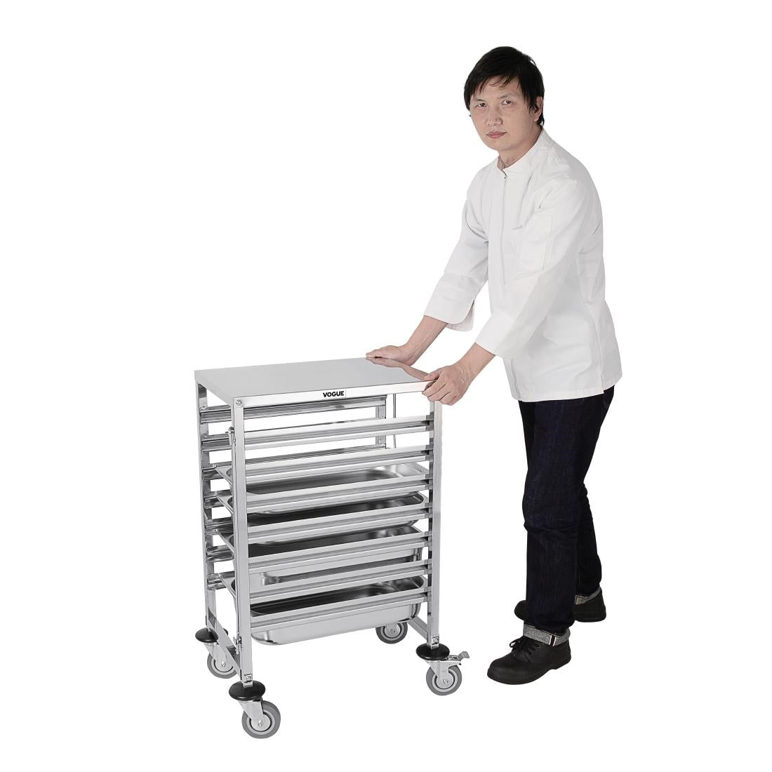 Vogue Gastronorm 1/1 Racking Trolley (7 Level) GG498