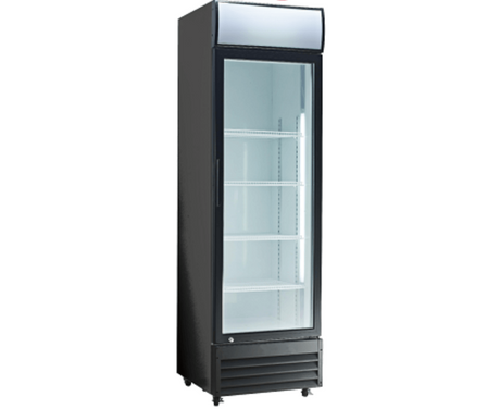 Exquisite One Door Upright Display Fridge - DC400P - Whisk Hospitality - DC400PB