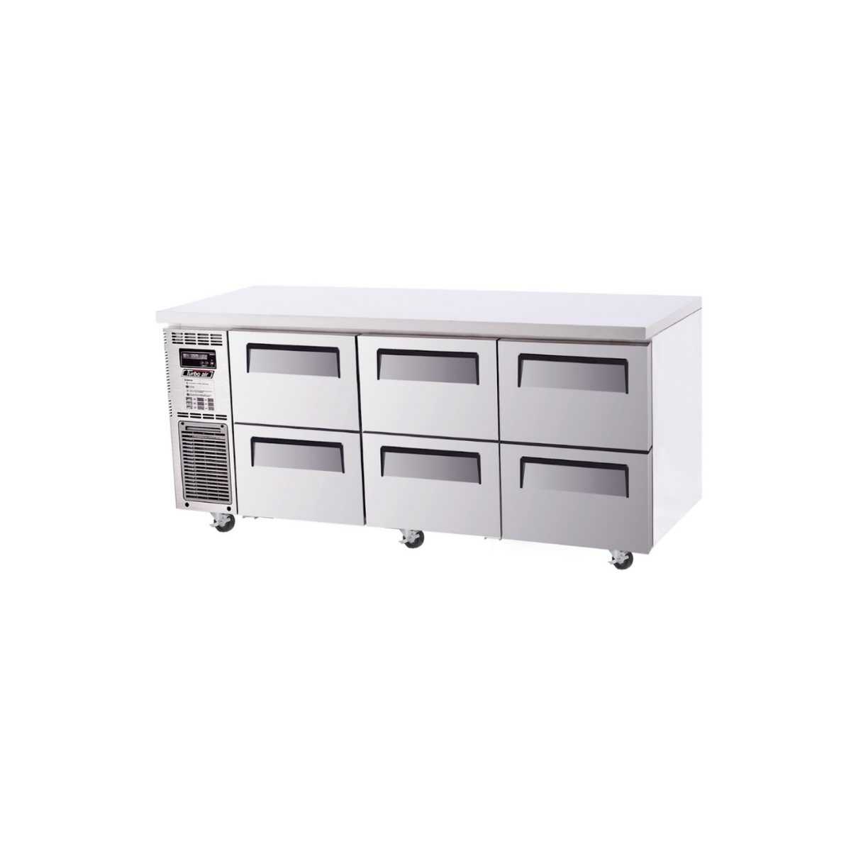 Turbo Air 6 Drawer Undercounter Fridge 1800mm KUR18-2D-6-N - Whisk Hospitality - KUR18-2D-6-N