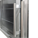 Commercial Three Glass Door Worktop / Under Bench Display Fridge 700mm Depth