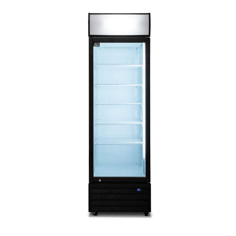 420 Litre Single Door Upright Display Fridge - Glass Door