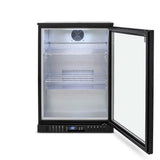 Single Door Bar Fridge - Black Body & Doors