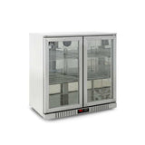 Twin Door Bar Fridge - Stainless Body & Doors