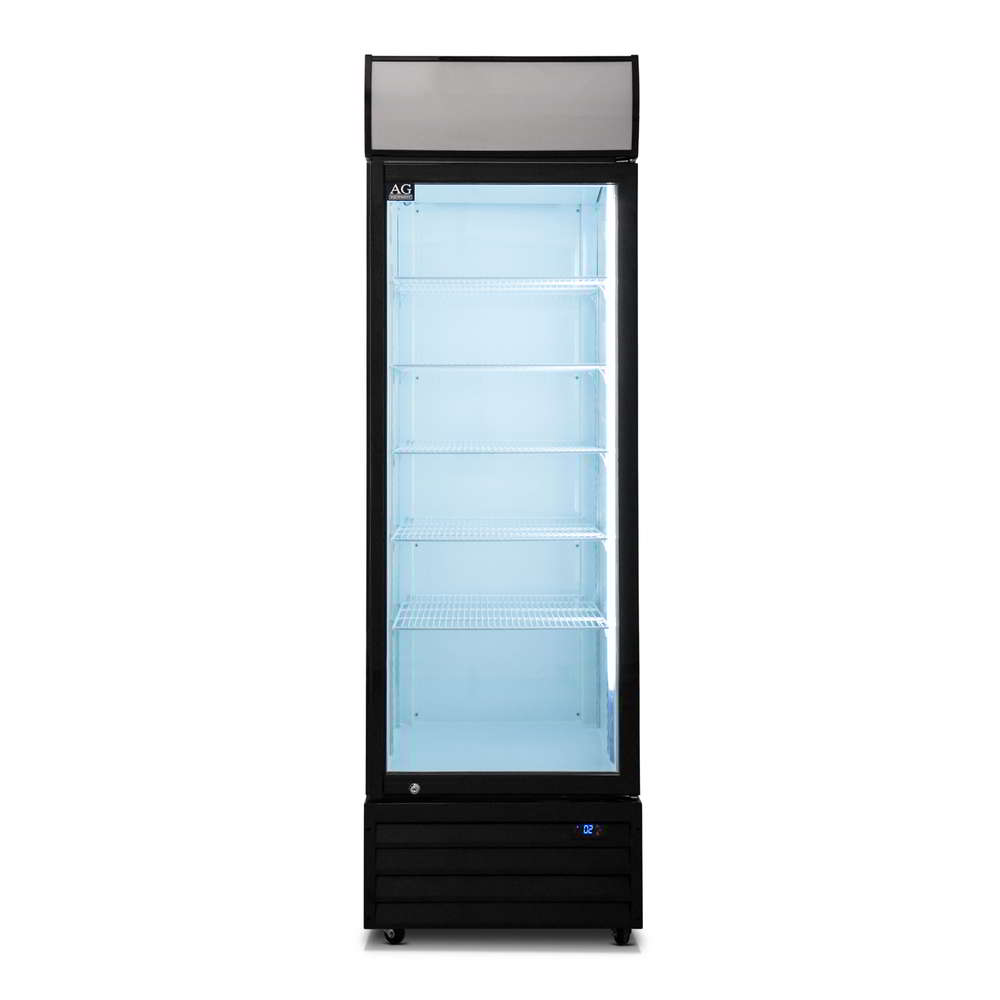 420 Litre Single Door Upright Display Fridge - Glass Door