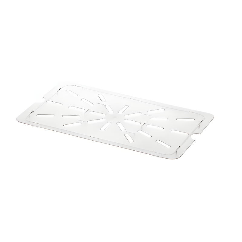 Gastronorme Pan Drain Plate - PolyCarbonate - 1/1 - Clear