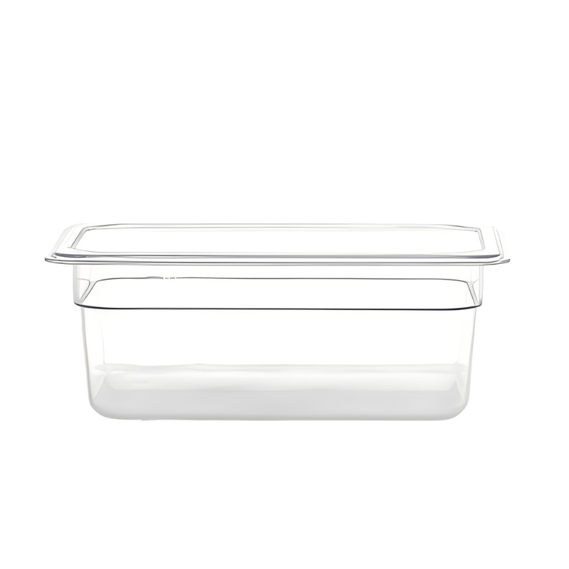 Gastronorme Pan - PolyCarbonate - 1/4 - Clear / 100mm