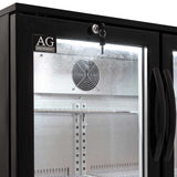 AG Twin Door Bar Fridge - Black Body & Doors BEER2