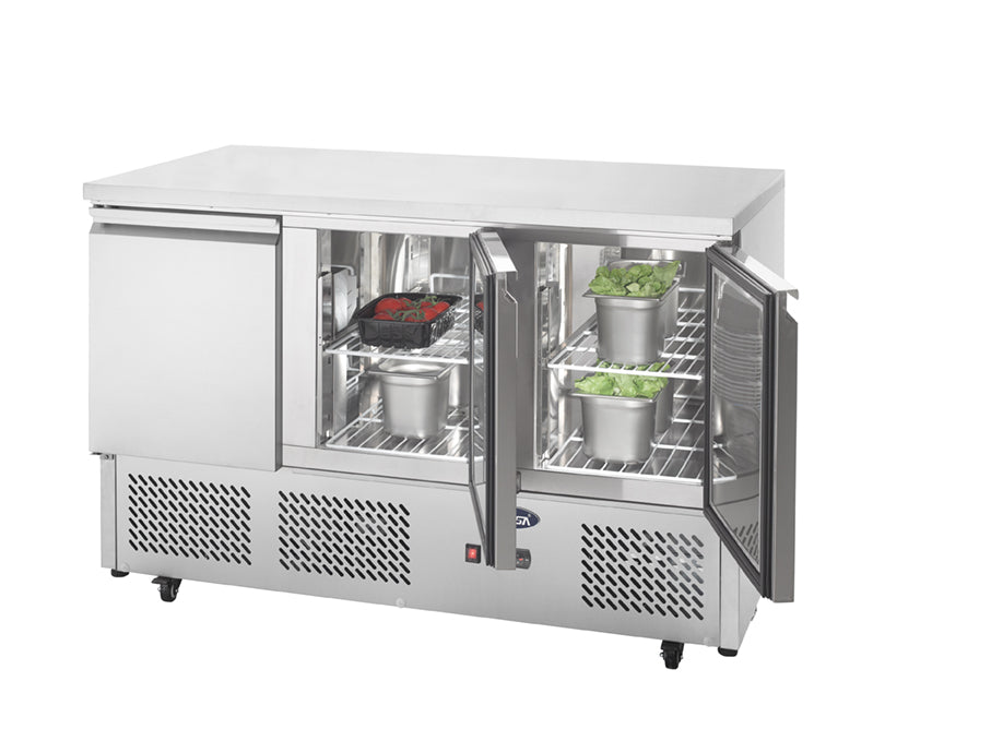 Atosa 3 DOORS TABLE SALADETTE FRIDGE 1365 MM ESL3851