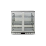 Twin Door Bar Fridge - Stainless Body & Doors