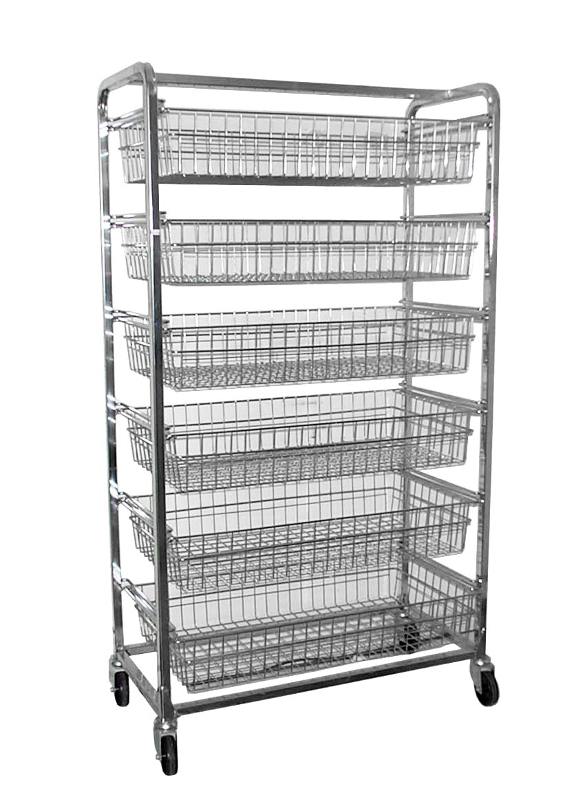 KSS 6 Basket Horizontal Bakery Trolley