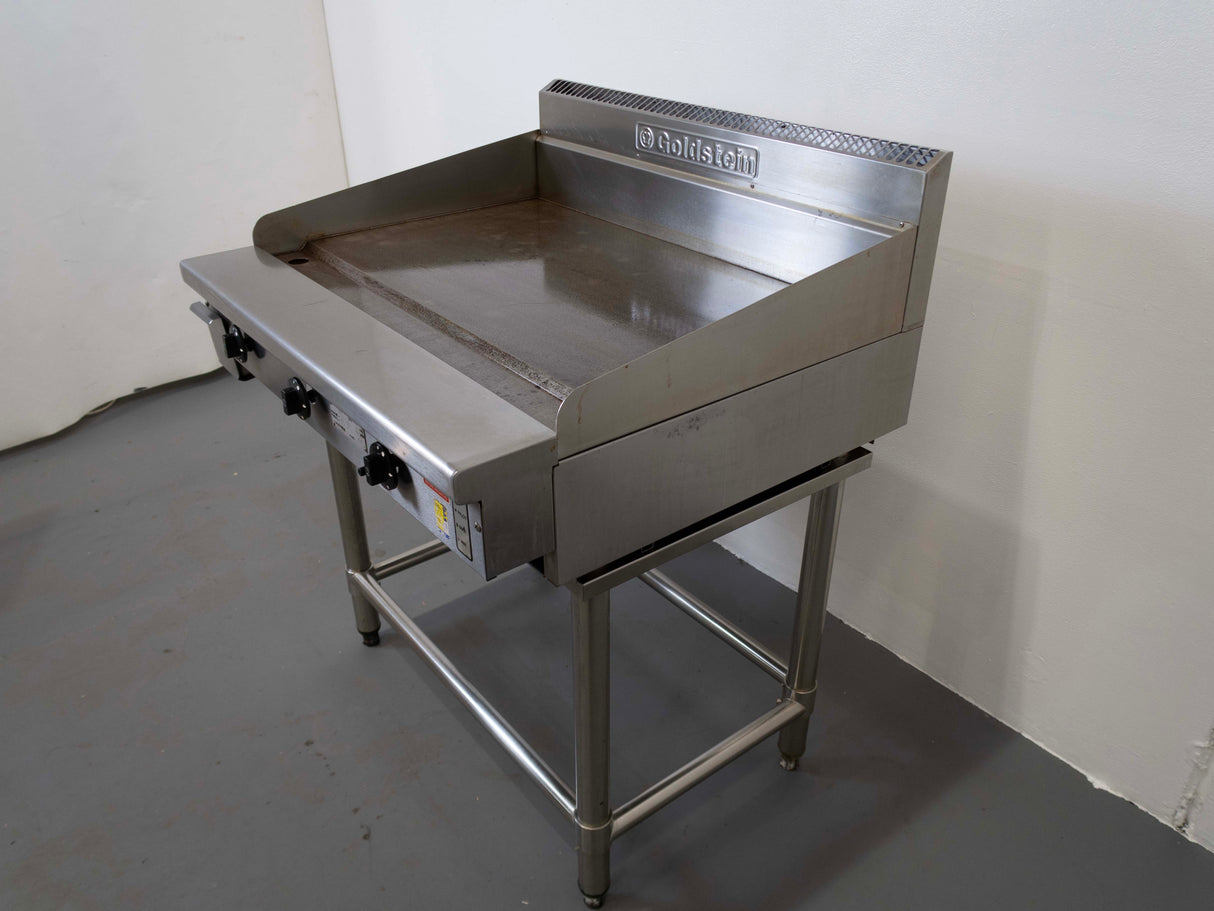 Goldstein GPGDB-36 3 Burner Griddle with Stand