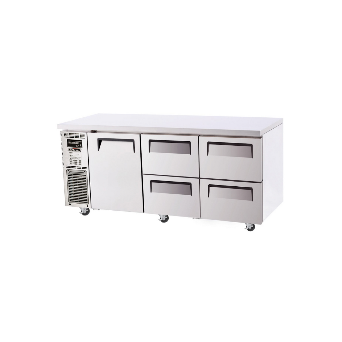 Turbo Air 1 Door 4 Drawer Undercounter Fridge 1800mm KUR18-2D-4-N - Whisk Hospitality - KUR18-2D-4-N
