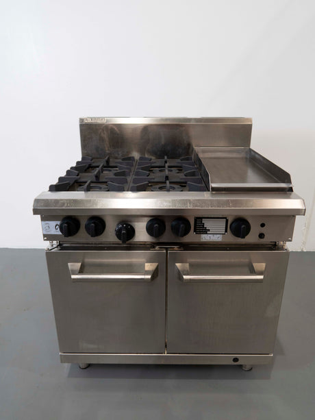 Luus CS-4B3P 4 Burner Range Oven