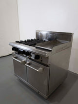 Luus CS-4B3P 4 Burner Range Oven