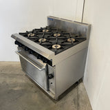 Blue Seal G506DF 6 Burner Range Oven