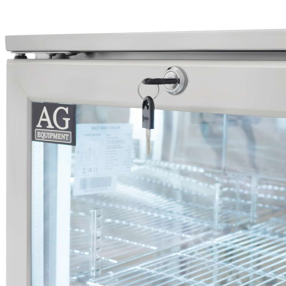 Twin Door Bar Fridge - Stainless Body &  Doors