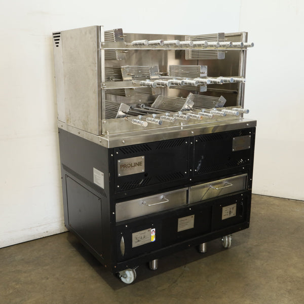 Scheer Proline LVR500A 1200mm Gas Lava Rock Rotisserie