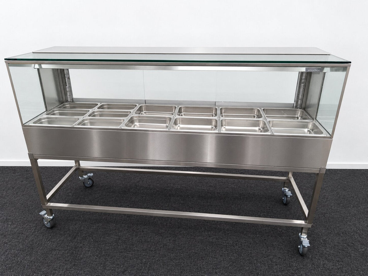 Woodson W.HFSQ26C Hot Food Display + Trolley
