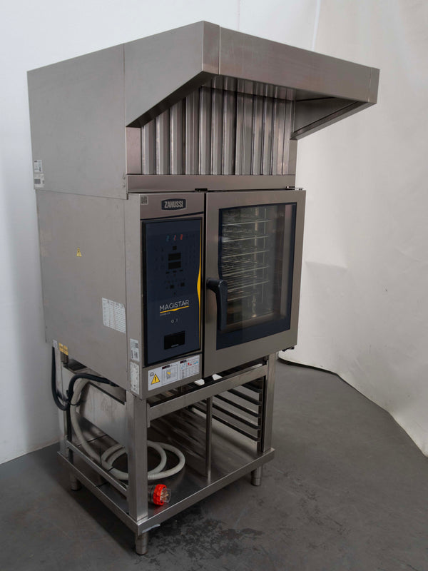 Zanussi ZCOE61B2SO 6 Tray Combi Oven with Stand + Exhaust Canopy