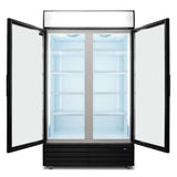 AG 800L Double Door Upright Display Fridge - Glass Door CU800TNG