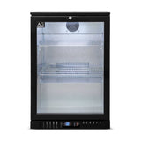 Single Door Bar Fridge - Black Body & Doors