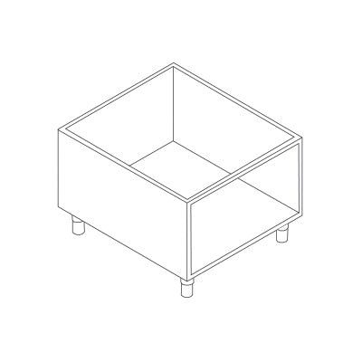 BARON Stainless Steel Open Cabinet  (M80).