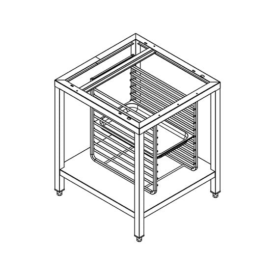 LAINOX Removable plate rack for model NA.061B to be used with compulsory frame (BTL011). 18 plate capacity with Ø310mm size plates. 396 x 687 x 458 mm.