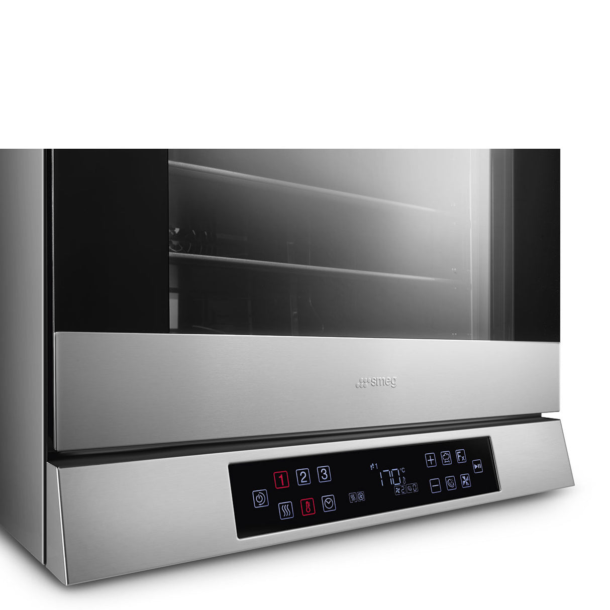SMEG ALFA43XE1HDS Multifunction humidified oven with adjustable fan speed- multi step programming- built-in recipes- LCD 4 tray