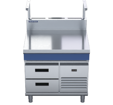Blue Seal Evolution Series B90S Rb 900Mm Bench Top Salamander Support Refrigerated Base