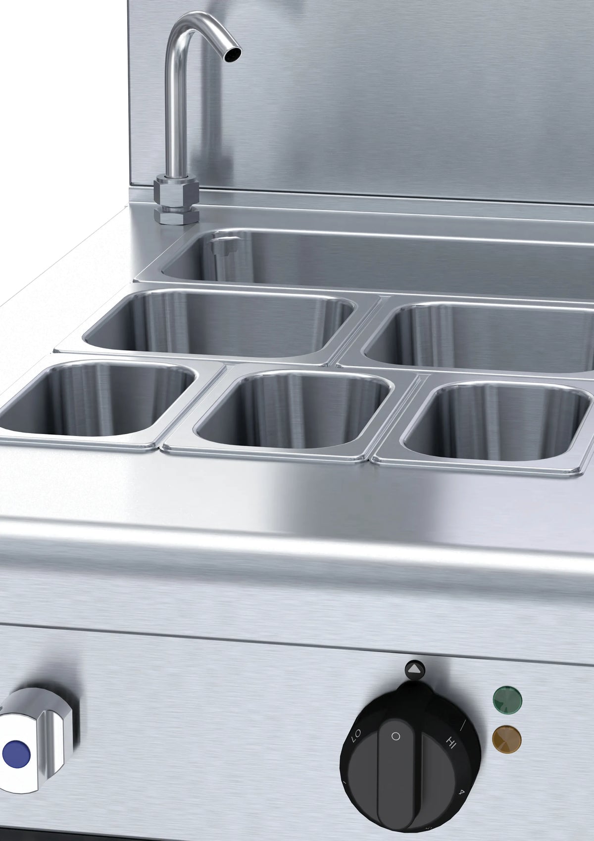 Waldorf 800 Series Bm8450E 450Mm Electric Bain Marie 11 Gn 160Mm Splash Back