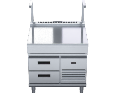 Waldorf 800 Series Btl8900S Rb 900Mm Bench Top Salamander Support Low Back Version